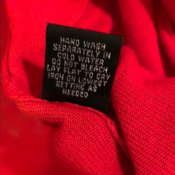 Cyrus Open Front Hi-Low Cardigan Red Medium - Picture 4 of 8